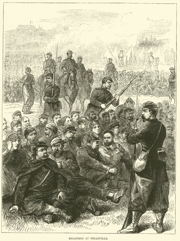 Vězni v Belleville, květen 1871 od English School