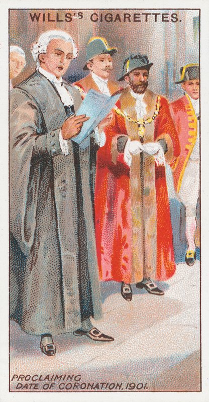 Datum vyhlášení korunovace, 1901 od English School