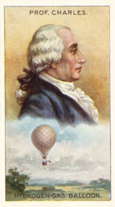 Profesor Charles, vodík-plynový balón od English School