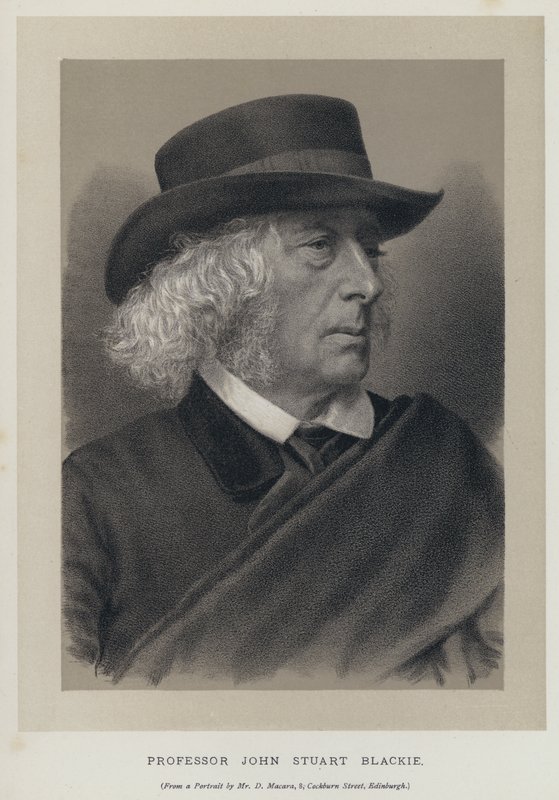 Profesor John Stuart Blackie (rytina) od English School