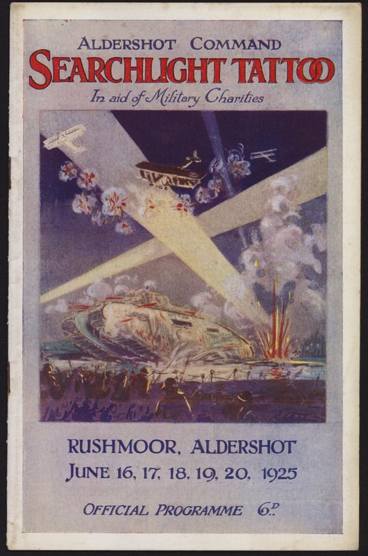 Program pro Aldershot Command Searchlight Tattoo, Rushmoor, Aldershot, Hampshire od English School