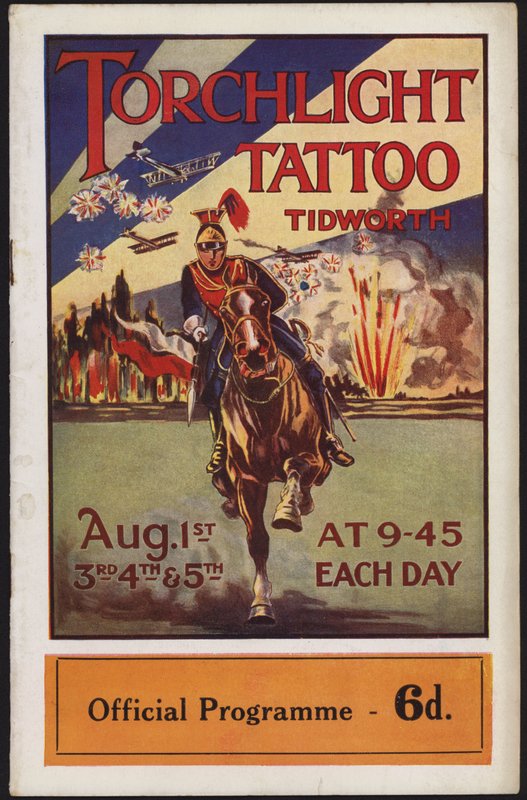 Program pro tetování Tidworth Torchlight Tattoo, Tidworth Park, Wiltshire od English School