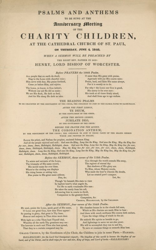 Program žalmů a hymen od English School