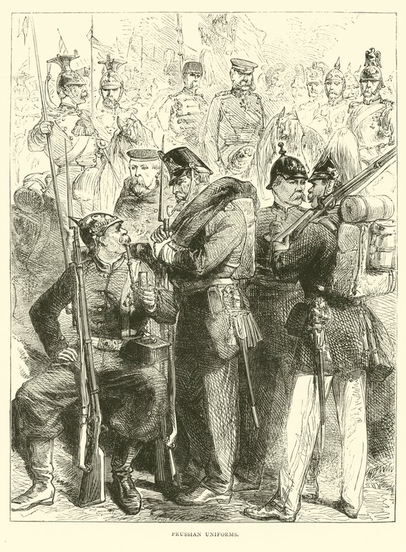 Pruské uniformy, srpen 1870 od English School