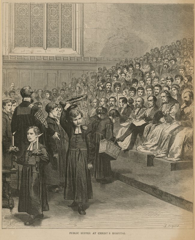 Veřejná večeře v nemocnici Christs od English School