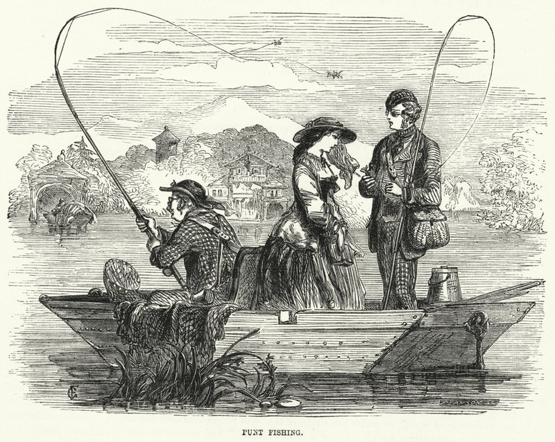 Punt Fishing (rytina) od English School