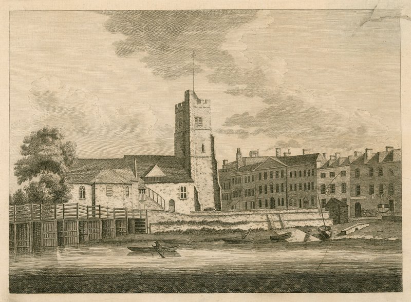 Putney Bridge and Church, Londýn od English School