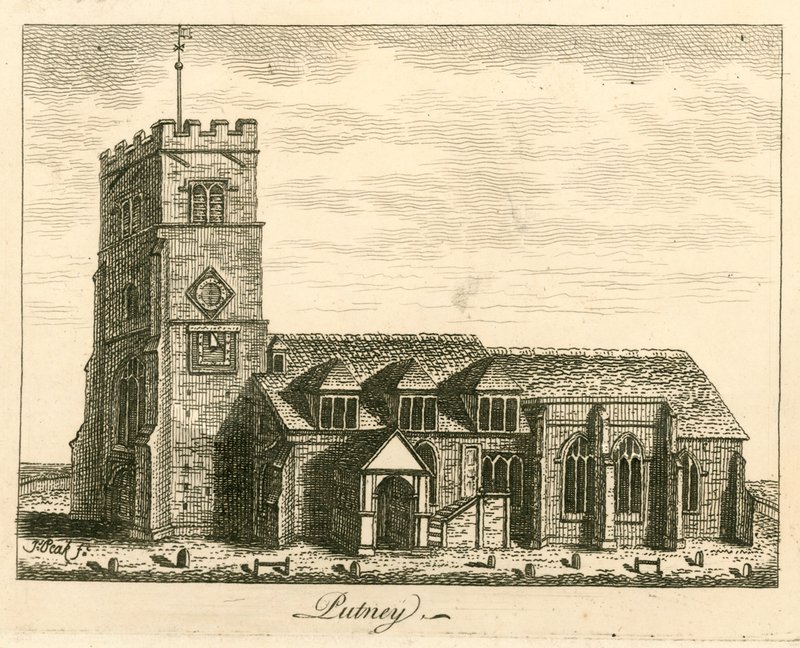 Putney Church, Londýn od English School