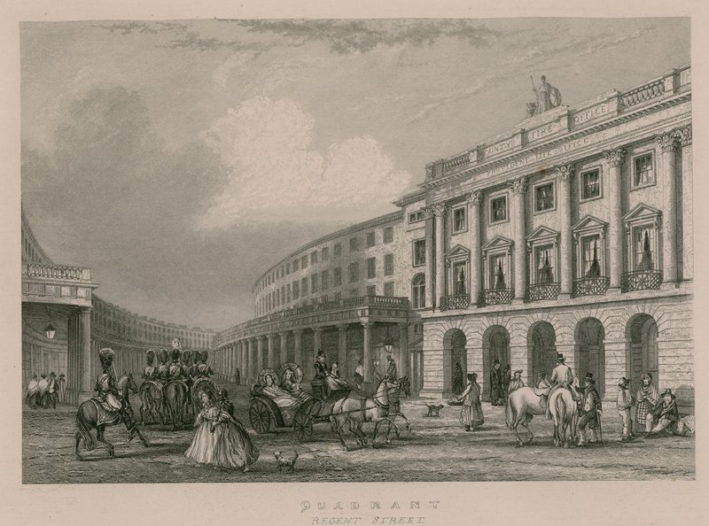 Kvadrant, Regent Street, Londýn od English School