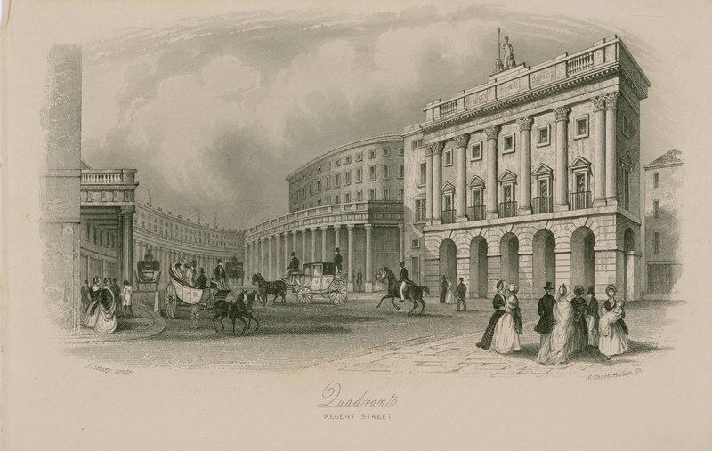 Kvadrant, Regent Street, Londýn od English School