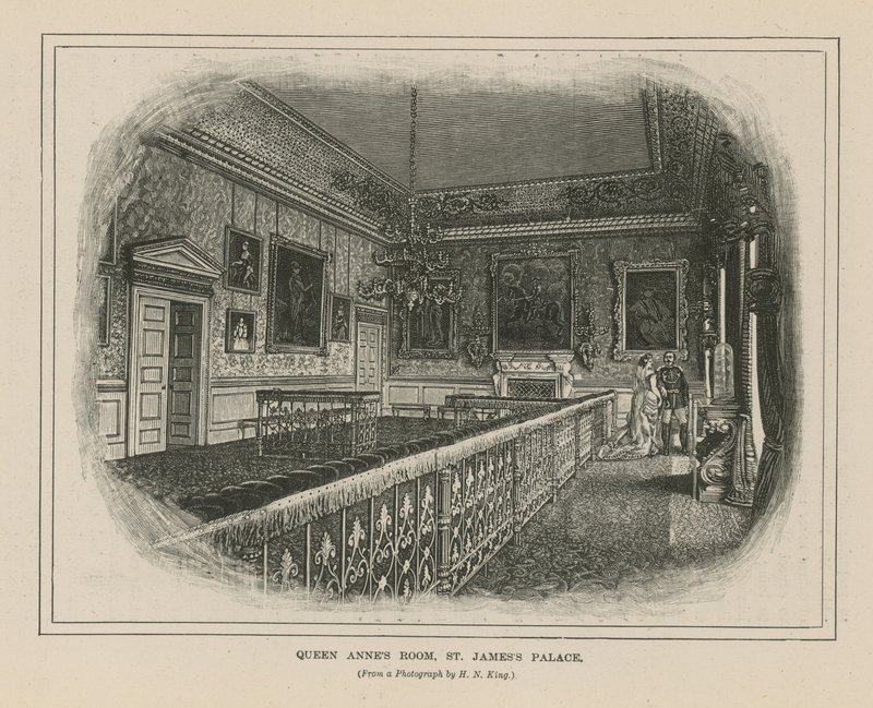 Pokoj královny Anny v paláci svatého Jakuba od English School