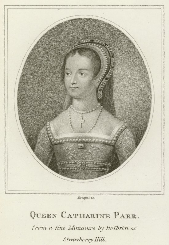 Queen Catharine Parr (rytina) od English School