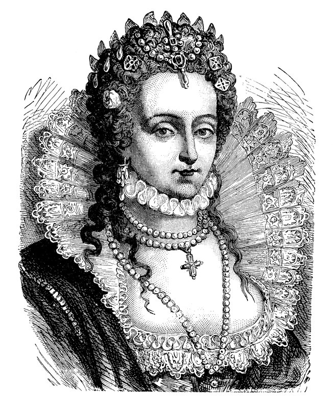 Královna Alžběta I. (barva lito) od English School