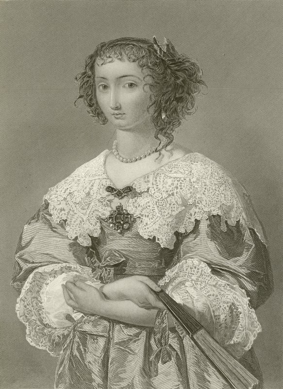 Královna Henrietta Maria, královna krále Karla I od English School
