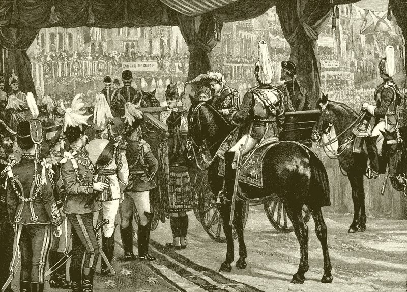 Queen Victoria, Jubilee, Westminster Abbey, trenér, koně od English School