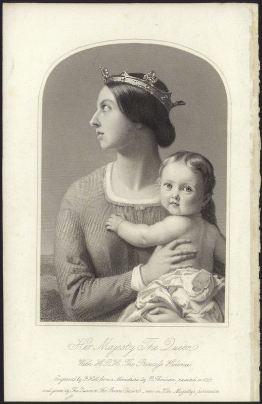 Královna Viktorie a princezna Helena od English School