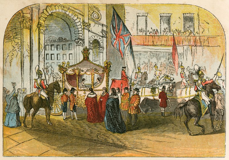 První návštěva královny Viktorie ve městě (9. listopadu 1837) od English School