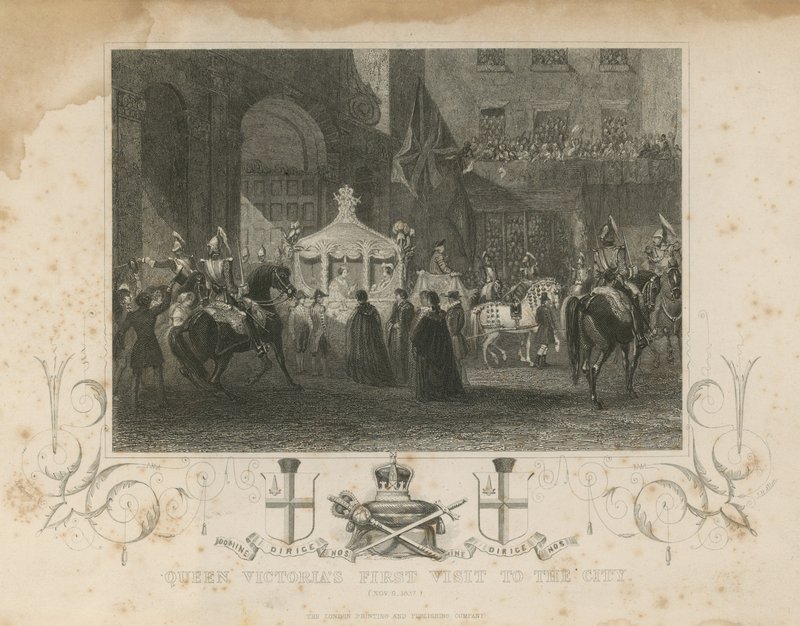 První návštěva královny Viktorie ve městě, 9. listopadu 1837 od English School