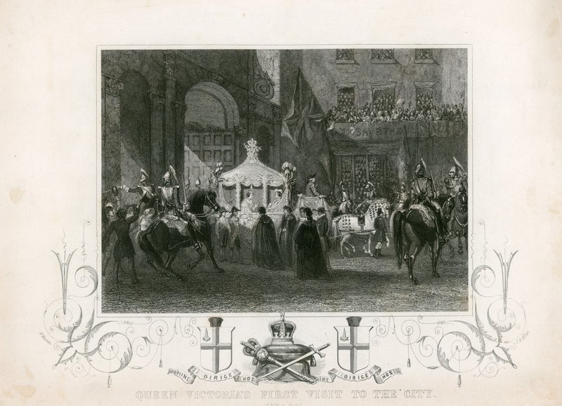 První návštěva královny Viktorie v City of London, 9. listopadu 1837 od English School