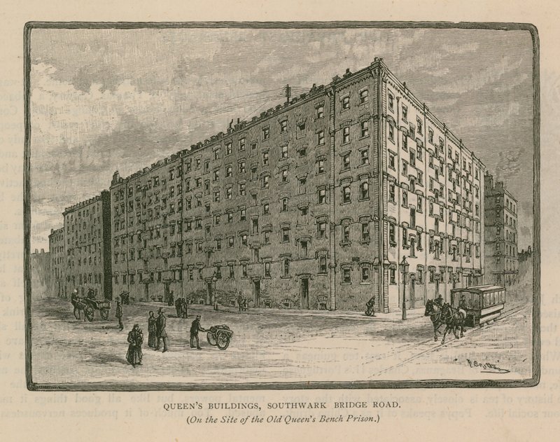 Queens Buildings, Southwark Bridge Road od English School