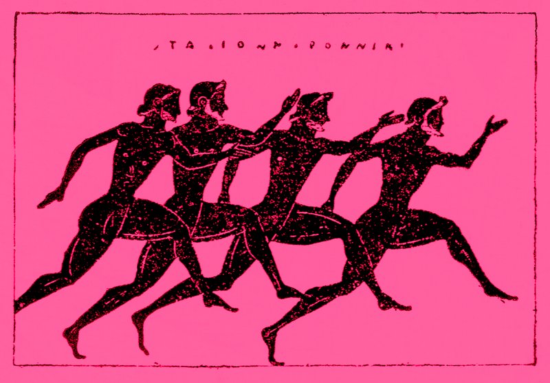 Závod, ilustrace z Historie Řecka od Victora Duruye, 1890 (digitálně vylepšený obrázek) od English School