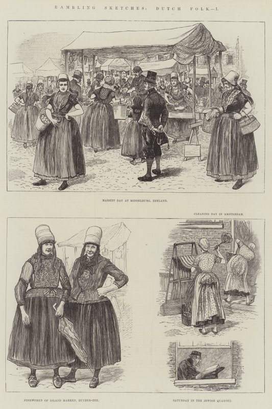 Rambling Sketches, Dutch Folk (rytina) od English School