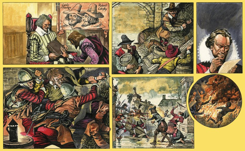 Ranger se podívá na Guye Fawkese od English School
