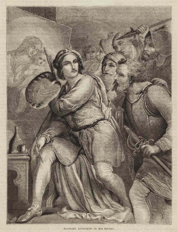 Raphael zaútočil ve svém ateliéru od English School