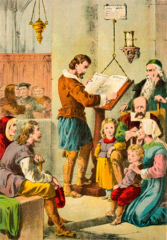 Čtení bible v St Pauls od English School