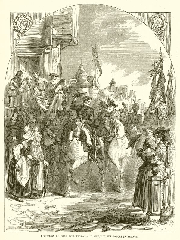 Přijetí lorda Wellingtona a anglických sil ve Francii od English School