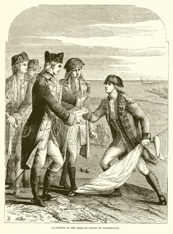 Přijetí vlajky příměří ve Washingtonu od English School