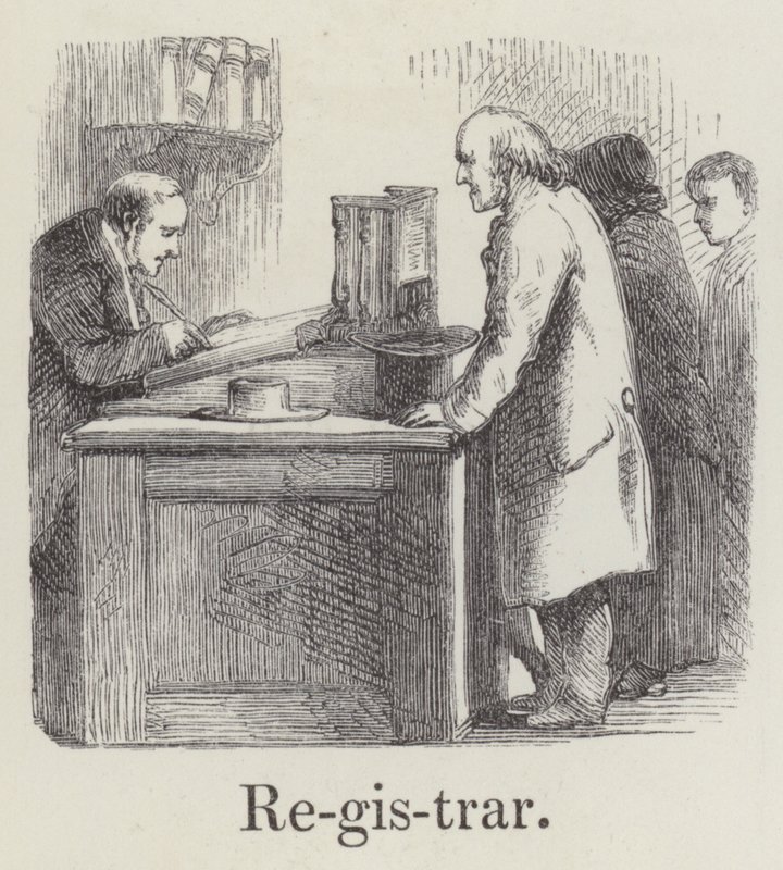 Registrátor (rytina) od English School
