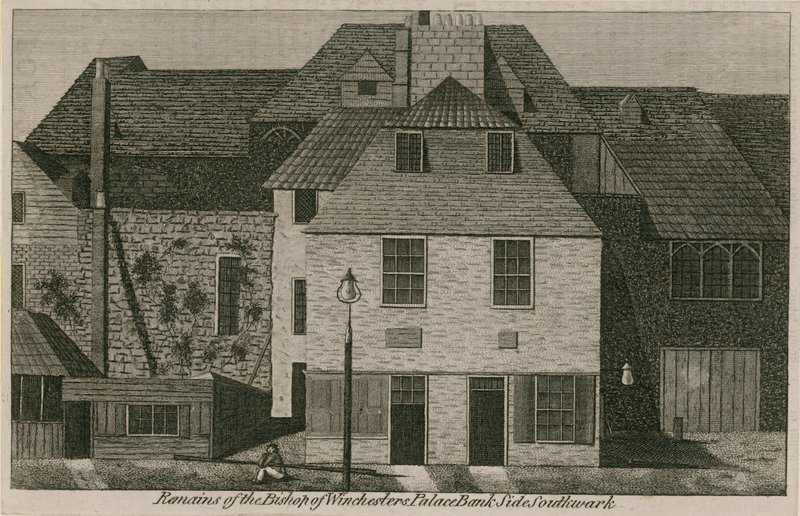 Pozůstatky biskupa Winchesterského paláce od English School