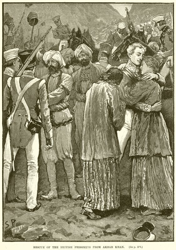 Záchrana britských vězňů z Akbar Khan od English School