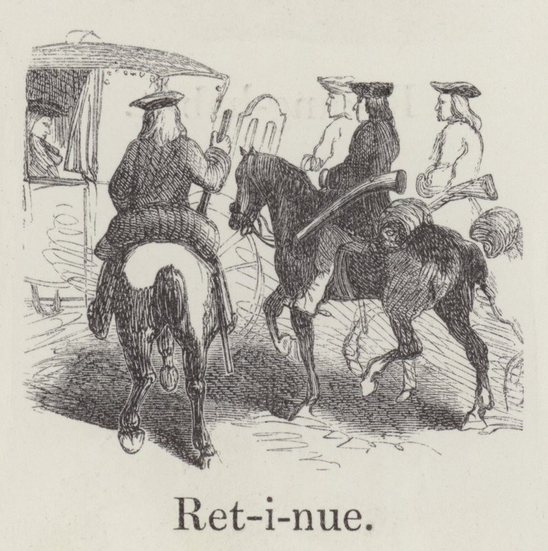Retinue (rytina) od English School