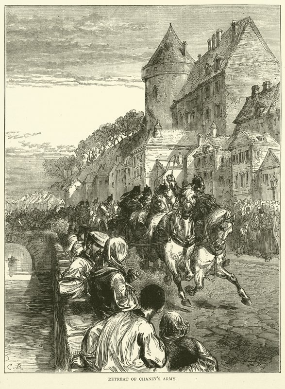 Ústup armády Chanzys, leden 1871 od English School