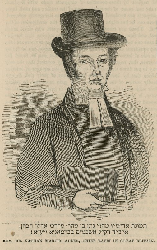 Reverend Dr. Nathan Marcus Adler, vrchní rabín ve Velké Británii od English School
