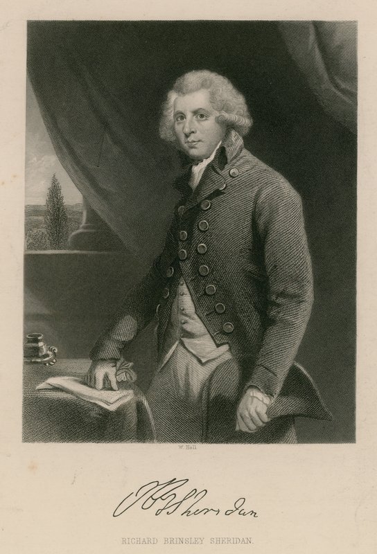 Richard Brinsley Sheridan, dramatik, básník a divadelní manažer od English School