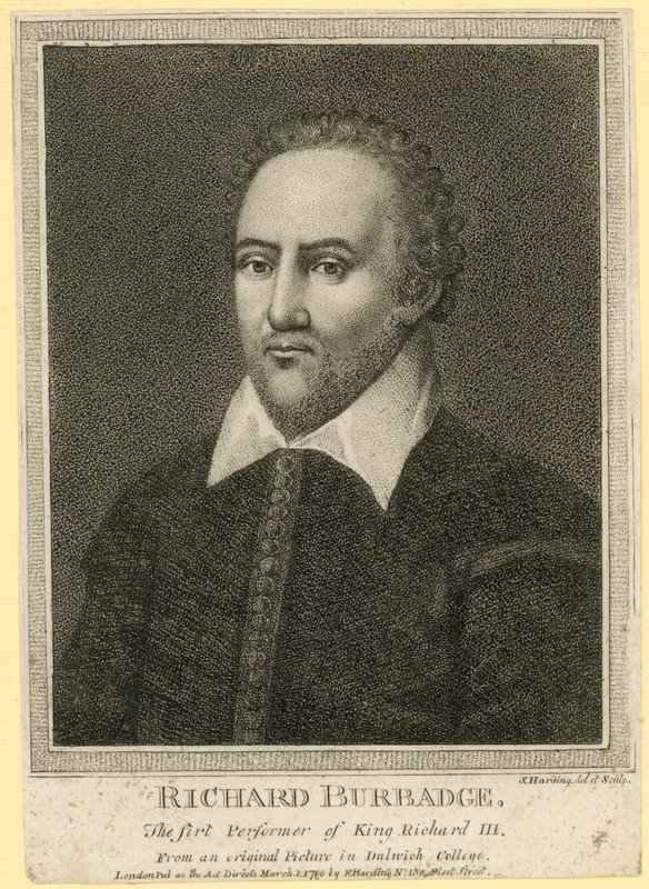 Richard Burbadge, první představitel krále Richarda III od English School