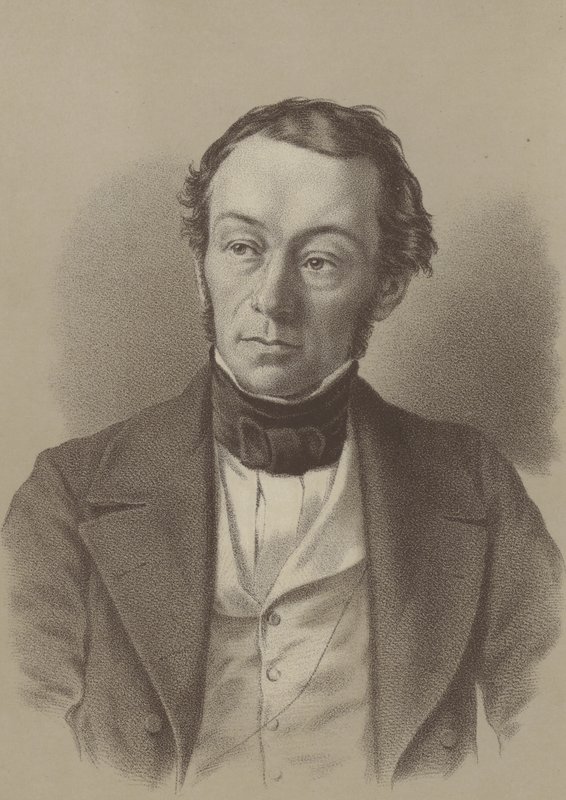 Richard Cobden , britský výrobce a liberální politik (litho) od English School