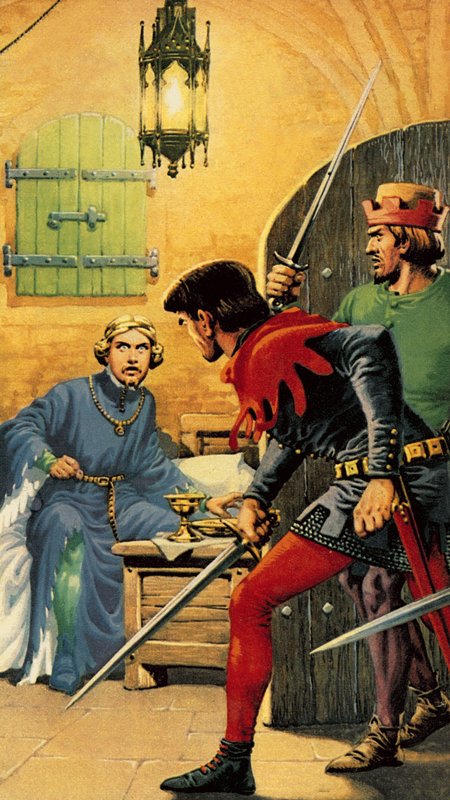 Richard II. na hradě Pontefract od English School