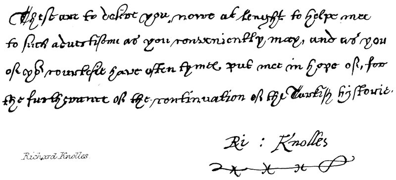 Richard Knolles od English School
