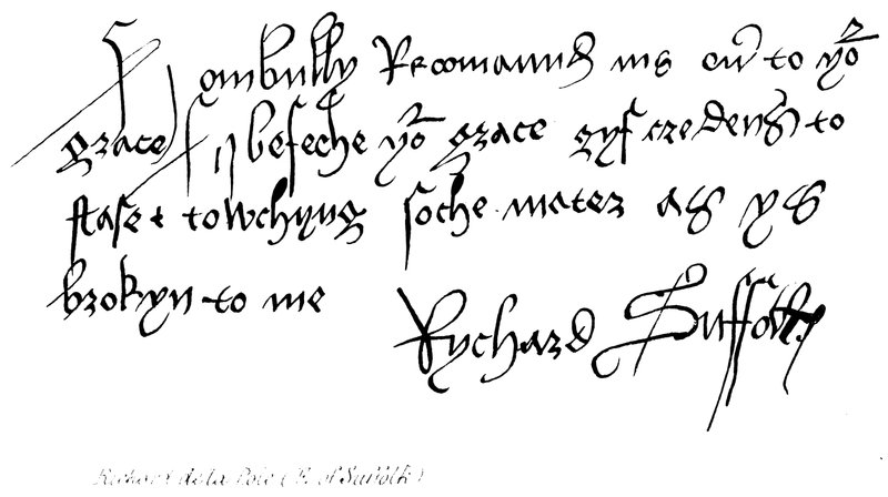 Richard de la Pole (východně od Suffolku) od English School