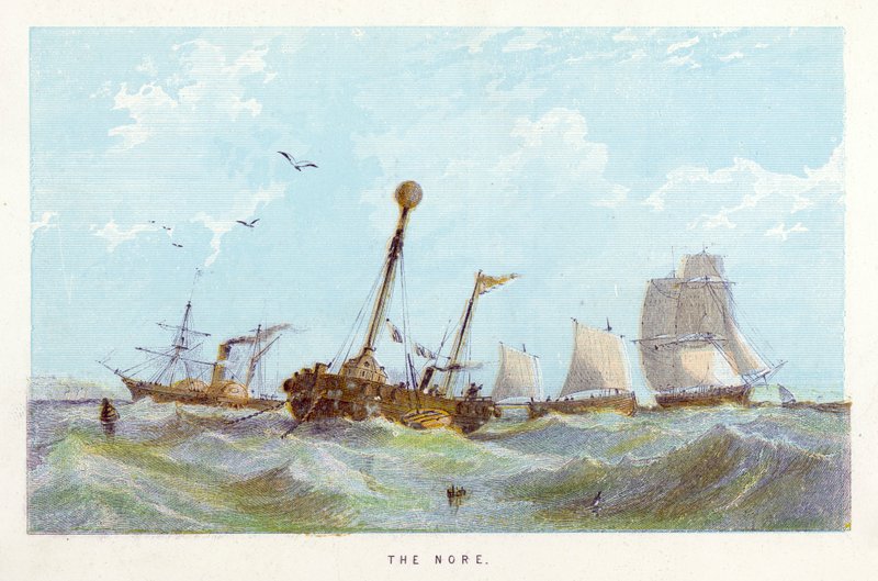 River Thames: The Nore (barevná rytina) od English School