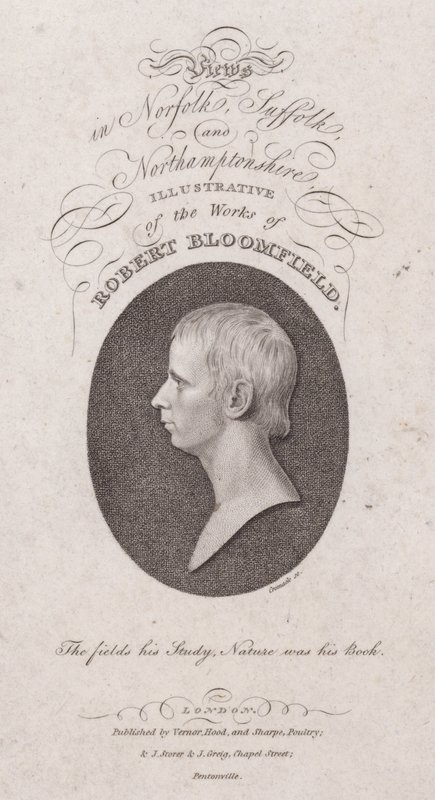 Robert Bloomfield , anglický básník (rytina) od English School