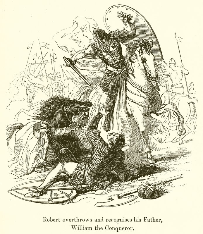 Robert svrhne a poznává svého otce Viléma Dobyvatele od English School