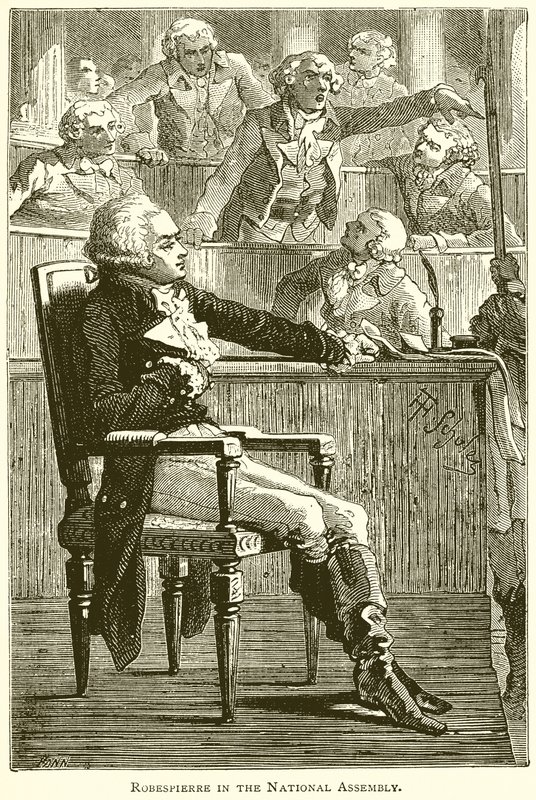 Robespierre v Národním shromáždění od English School