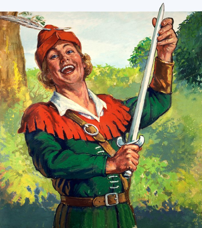 Robin Hood (kvaš na papíře) od English School