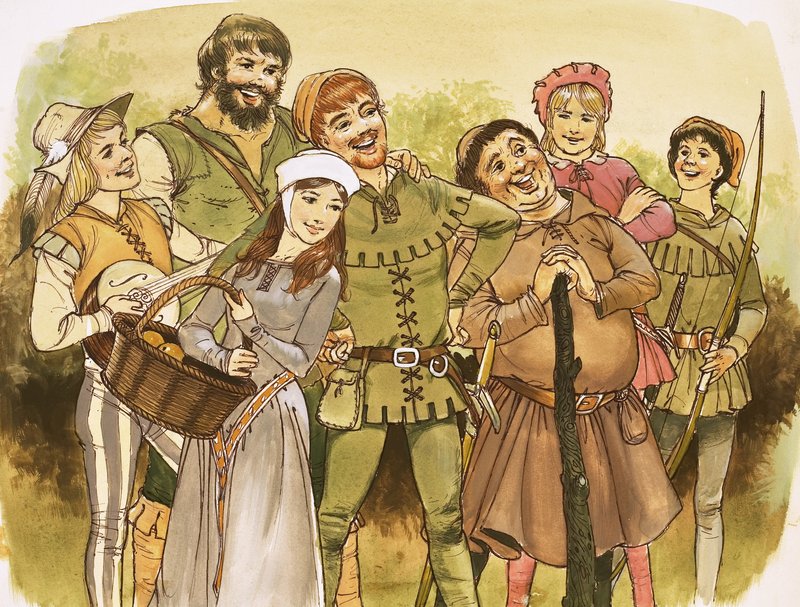 Robin Hood a jeho veselí muži od English School