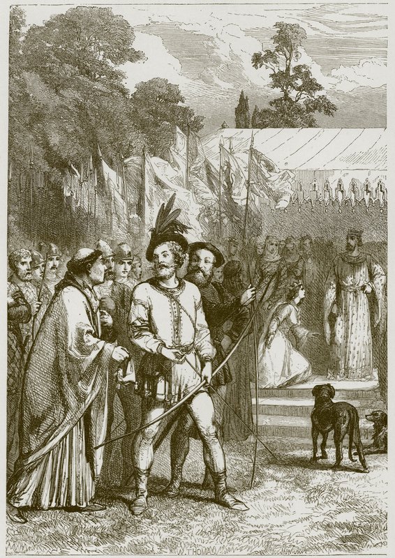 Robin Hood a královna Katherine od English School